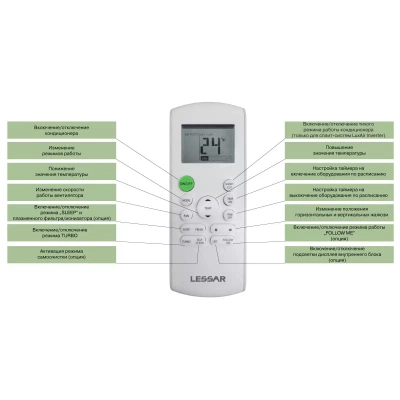 LESSAR LS-H28KPA2/LU-H28KPA2 Настенная сплит-система серии Cool+ LESSAR LS-H28KPA2/LU-H28KPA2 Настенная сплит-система серии Cool+